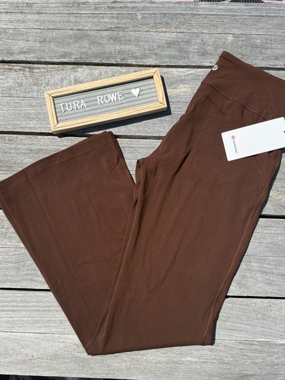 Lululemon Groove HR Nulu Flared Pant‎ Regular Lava Cake brown 🤎 Size 12 NWT